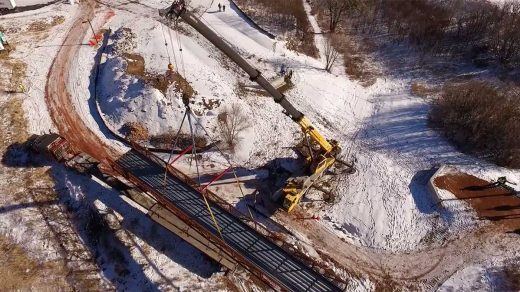 Wells & West Commercial General Contractors Colorado Springs Client Bridge Setting