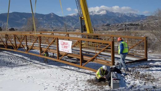 Wells & West Commercial General Contractors Colorado Springs Client Bridge Setting