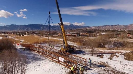 Wells & West Commercial General Contractors Colorado Springs Client Bridge Setting