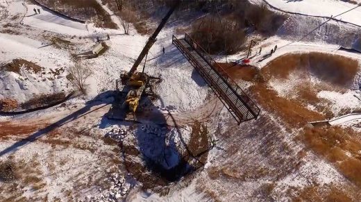 Wells & West Commercial General Contractors Colorado Springs Client Bridge Setting