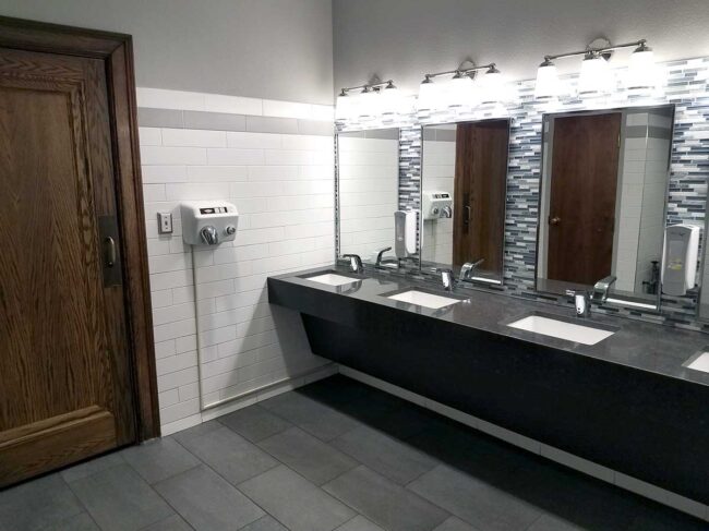 Wells & West Commercial General Contractors Colorado Springs Client City Auditorium Restroom Interior Remodel