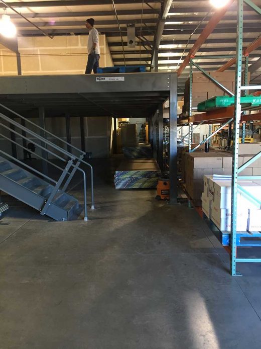 Wells & West Commercial General Contractors Colorado Springs Client D49 Warehouse Mezzanine Interior Remodel