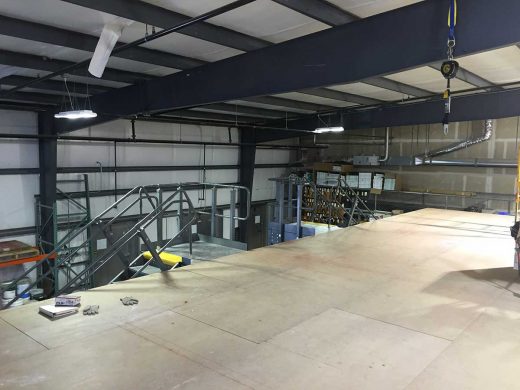 Wells & West Commercial General Contractors Colorado Springs Client D49 Warehouse Mezzanine Interior Remodel
