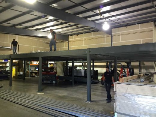 Wells & West Commercial General Contractors Colorado Springs Client D49 Warehouse Mezzanine Interior Remodel