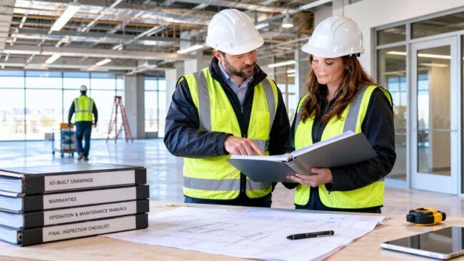 commercial construction project closeout